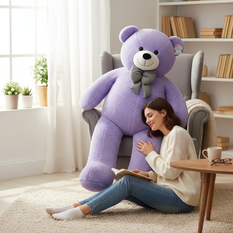 160 Cm Lila Peluş Ayıcık