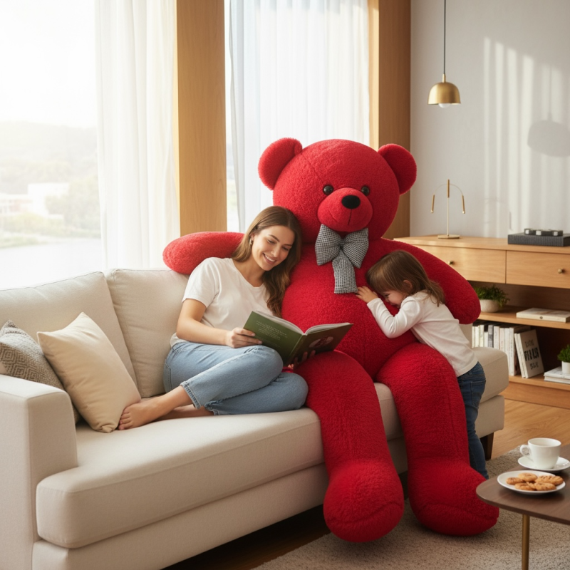 160 Cm Kırmızı Peluş Ayıcık