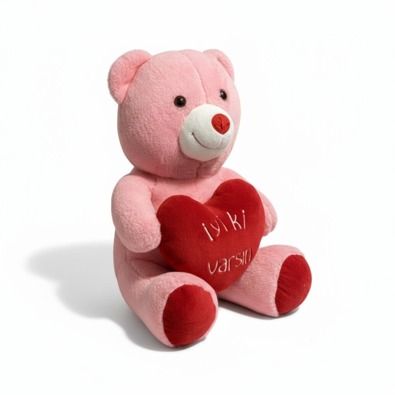 110 Cm Pembe İyi ki Varsın Peluş Ayıcık