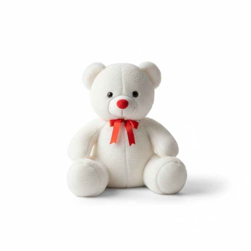55 Cm Beyaz Peluş Ayıcık