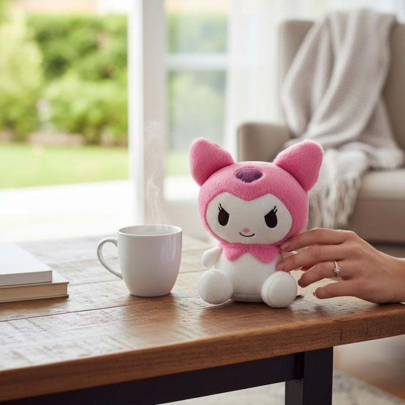 Pembe Karakter Kuromi Peluş Oyuncak
