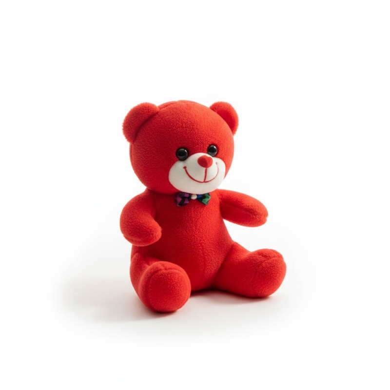25 Cm Kırmızı Peluş Ayıcık