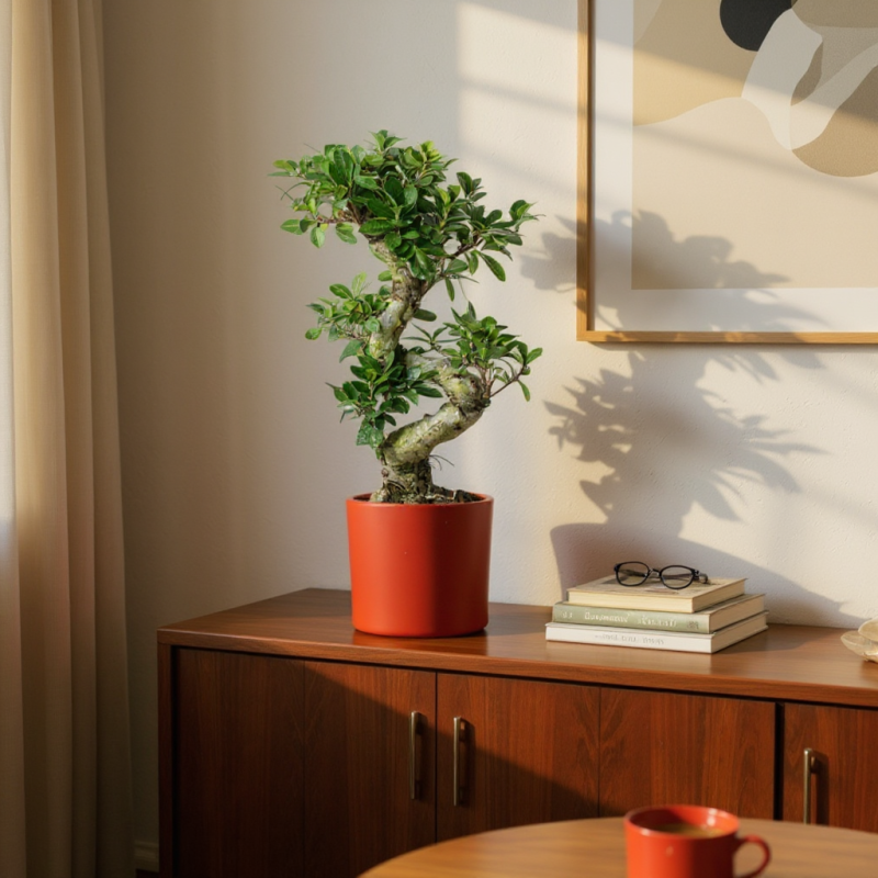 Ficus Ginseng S Bonsai – Zarafetin ve Gücün Simgesi