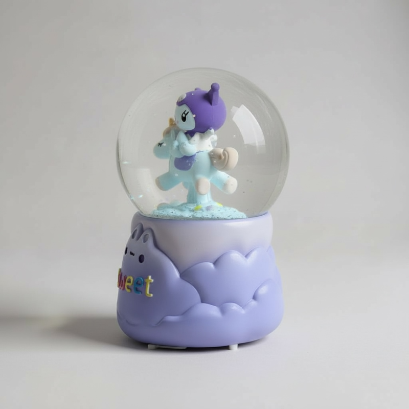 Sweet Unicorn kuromi Işıklı & Müzikli Kar Küresi
