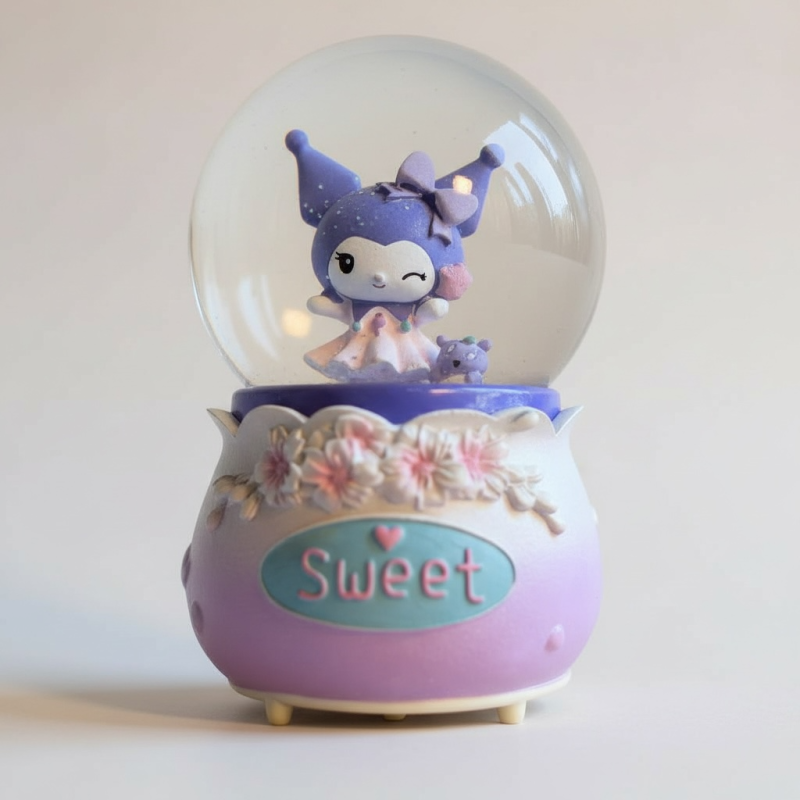 Sweet Kuromi Kar Küresi – Işıklı & Müzikli
