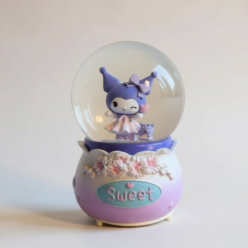 Sweet Kuromi Kar Küresi – Işıklı & Müzikli